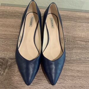 Tahari Navy Blue Wedges || 8.5 Wide || Tahari